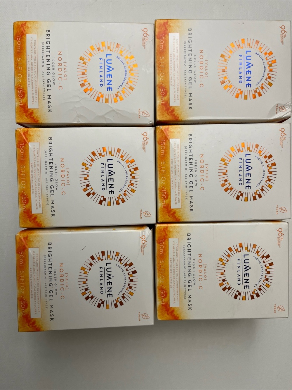 LuMee Brightening Gel Mask lot of 6